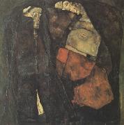 Egon Schiele Pregnant Woman and Death (mk12) painting